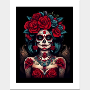 Catrina de Rosas Posters and Art